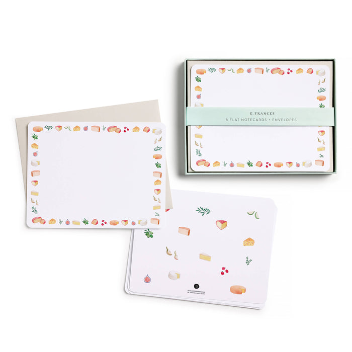 Cheese Flat Notecard Set, 8 Cards & Envelopes