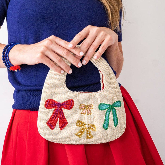 Evelynn Bows Beaded Hobo Bag Wholesale