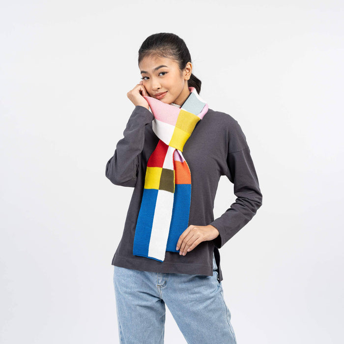 Chroma Skinny Scarf: White