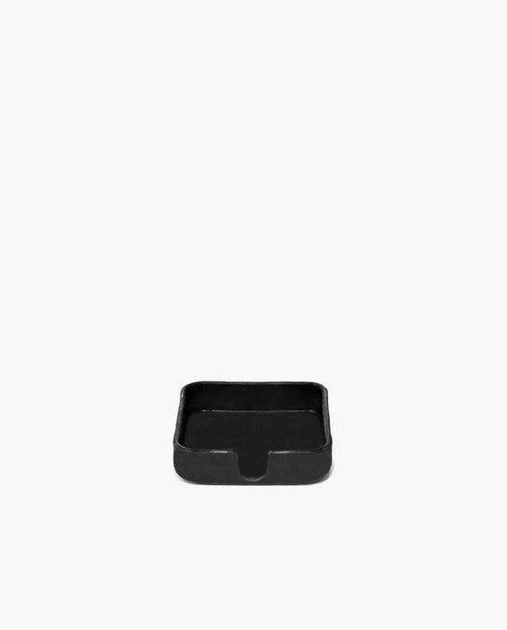 Kobon Leather Square Tray - Black