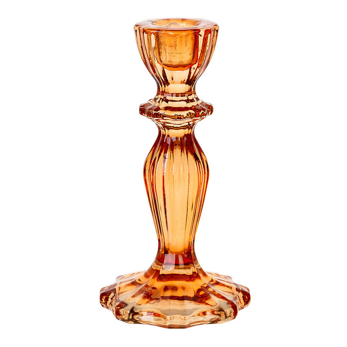 Warm Glass Candle Holders, asstd