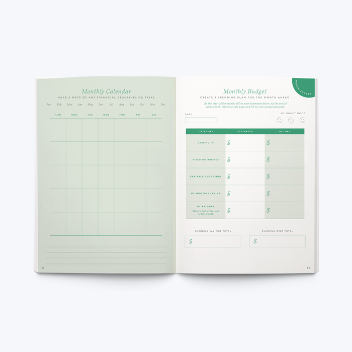 Guided Finance Planner, Foiled A5 Hardcover - Shine