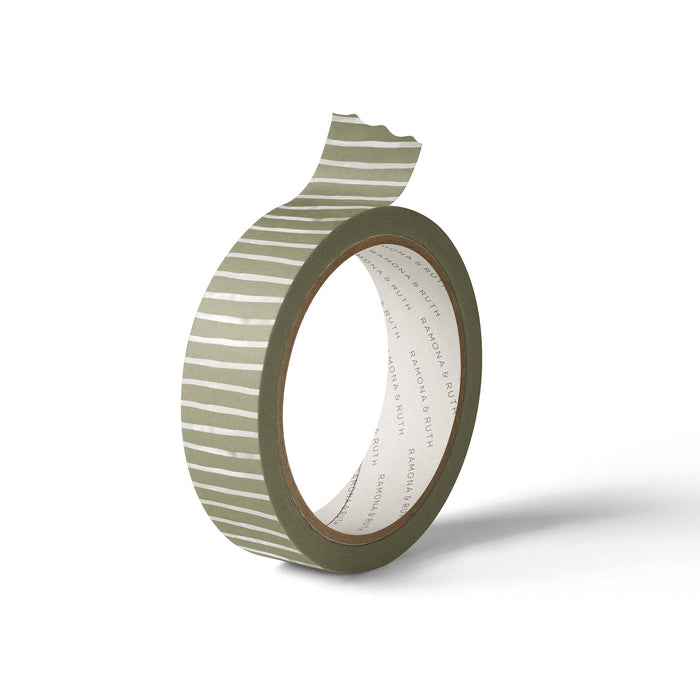 Green Stripes Washi Tape