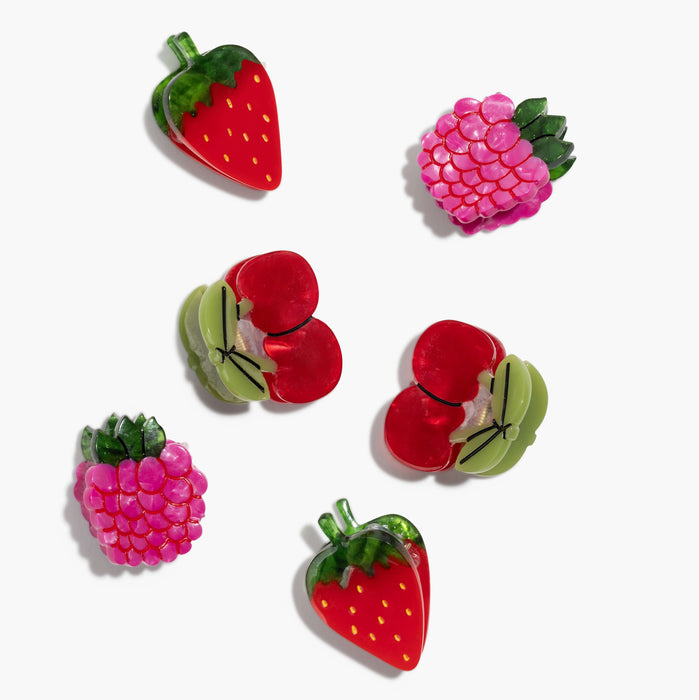 PREORDER: Micro Berry Basket Hair Claw Clip Set