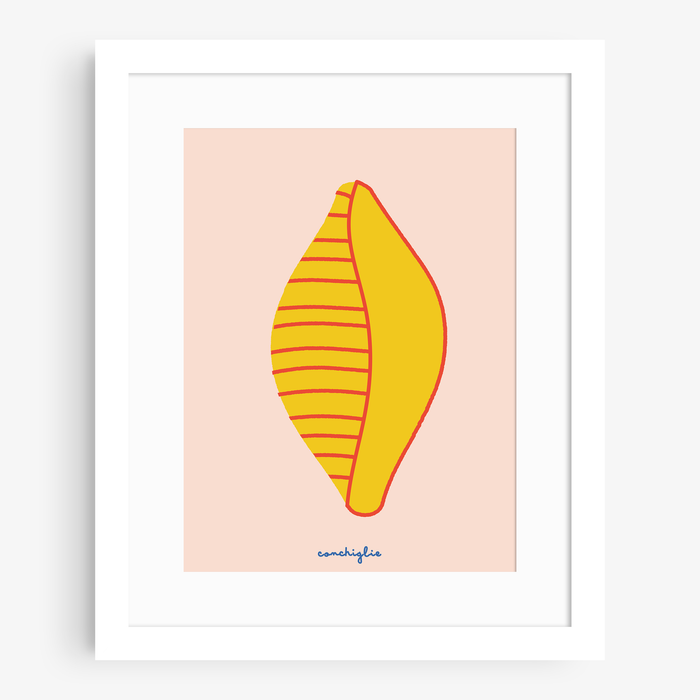 Conchiglie Shell Pasta Print: 8"x10"
