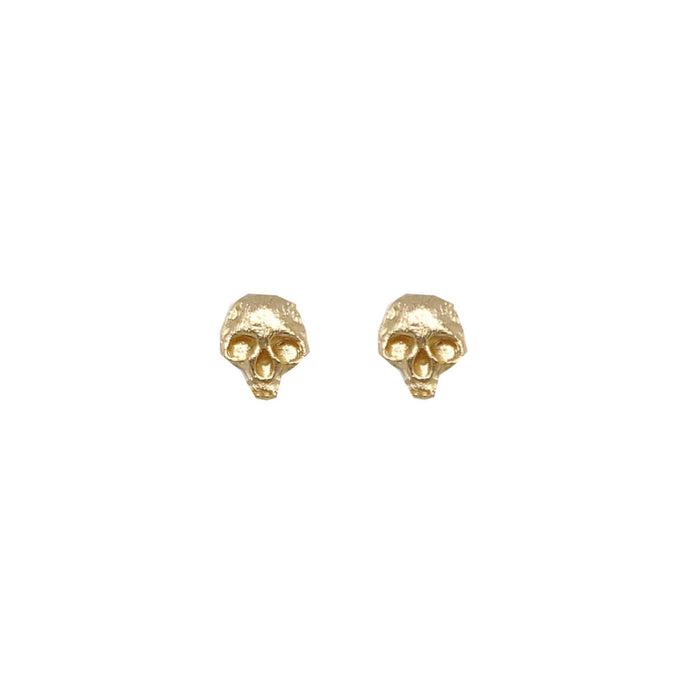 18kt Baby Skull Studs