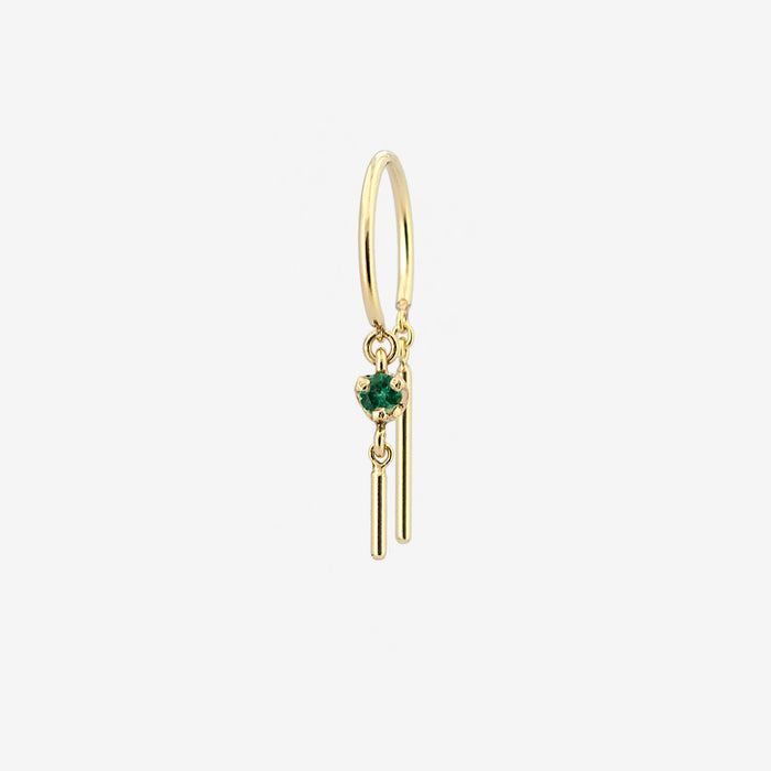 Gemstone Baby Chime Earring, 14kt Yellow Gold