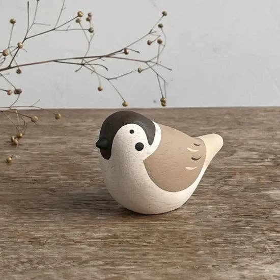 Wee Wooden Sparrow