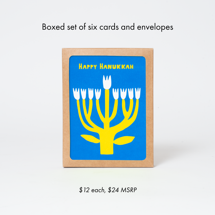 Hanukkah Flower Menorah
