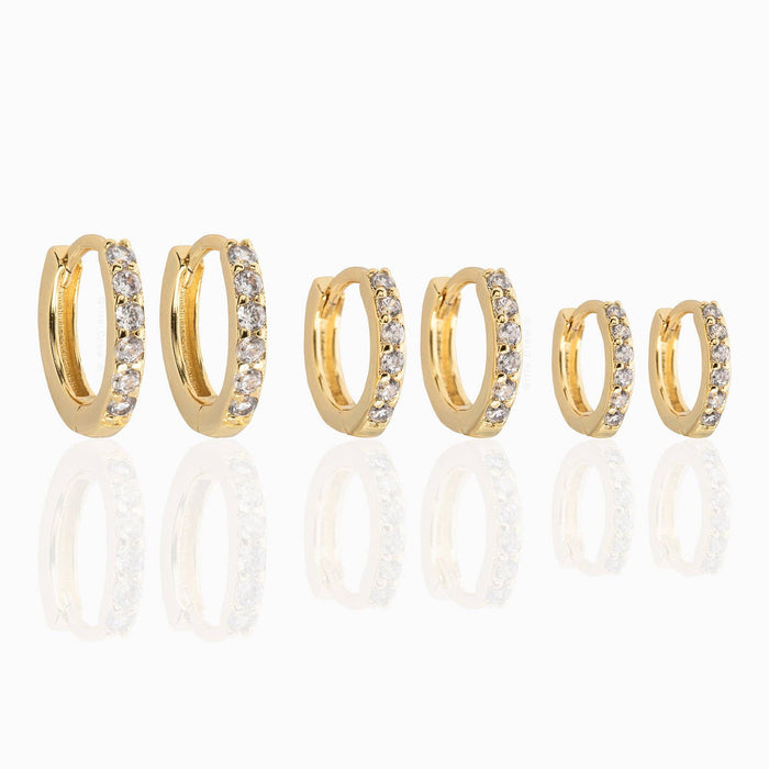 Walk of Fame Hoop Set: Silver