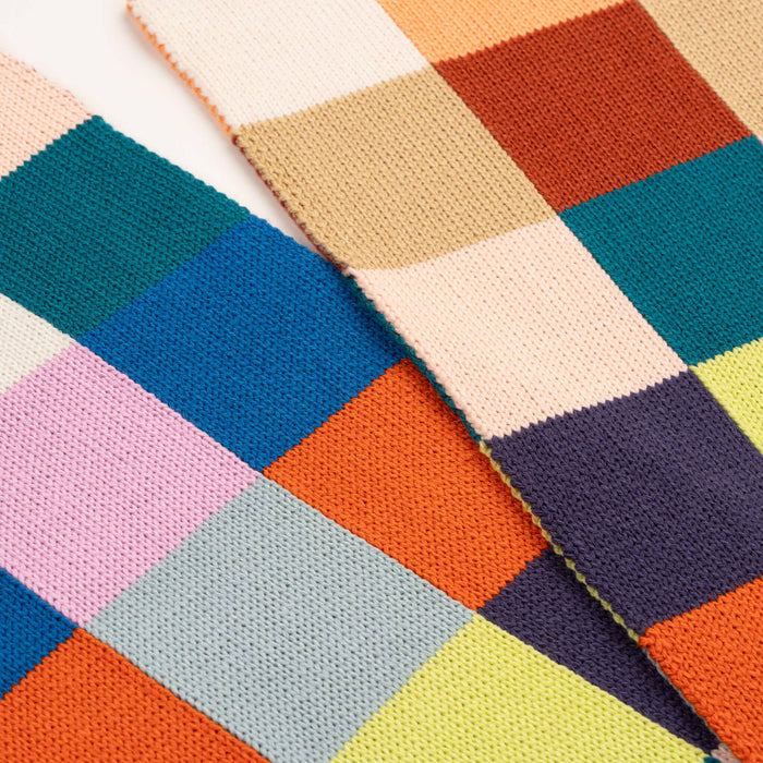 Color Patch Big Scarf: Sport