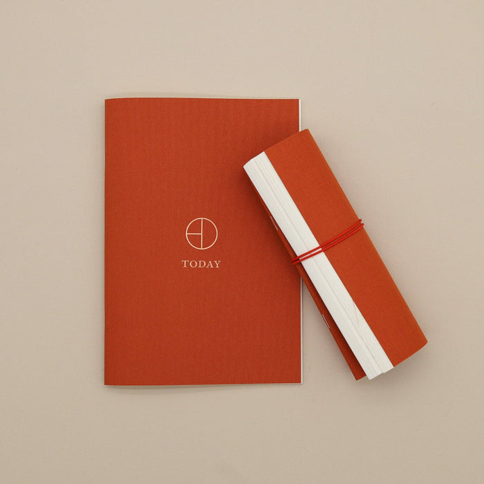 Terra Cotta Cloth Saddle Stitch Planner: A5