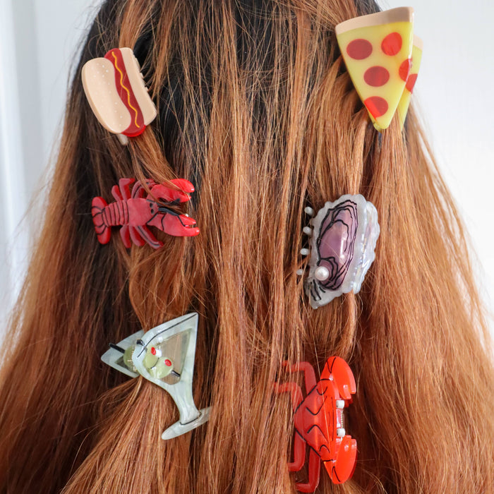 Mini Martini Hair Claw Clip