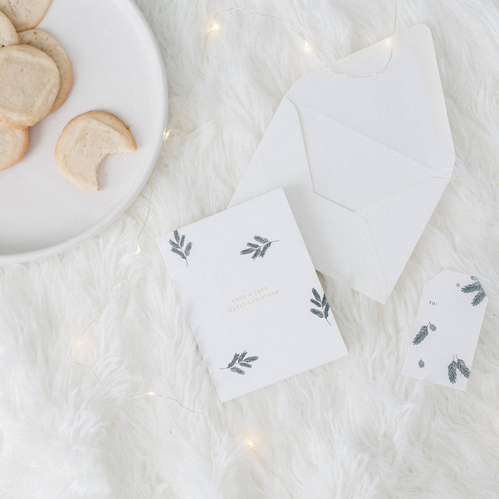Very Merry Christmas Pines Card