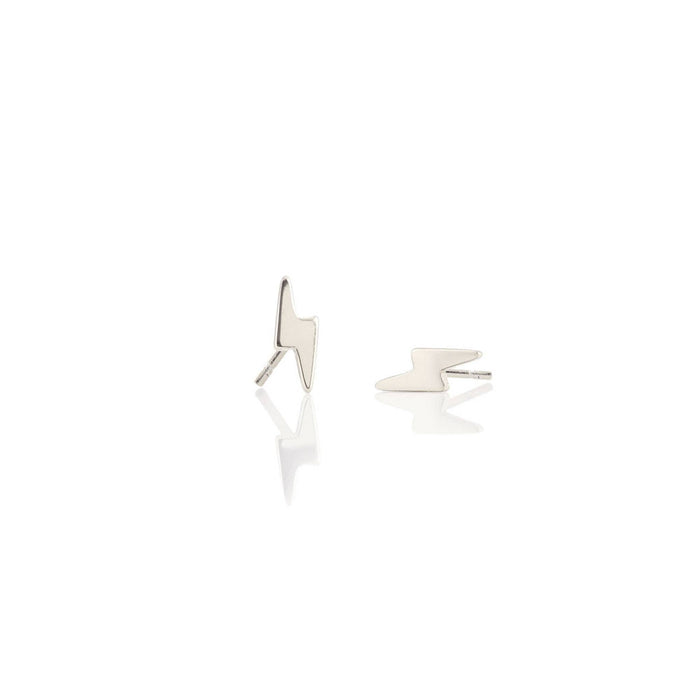 Lightning Bolt Stud Earrings 18K Gold Vermeil | Sterling Silver Nickel Free Hypoallergenic Ships from CA: 18K Gold Vermeil