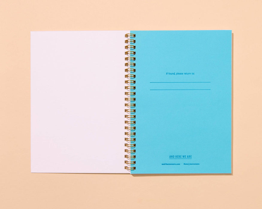 Letterpress A5 Lined Spiral Notebook—Macaroni and Cheese