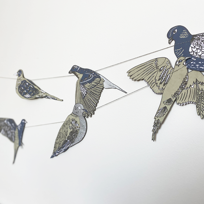 TURTLE DOVES SEWN GARLAND
