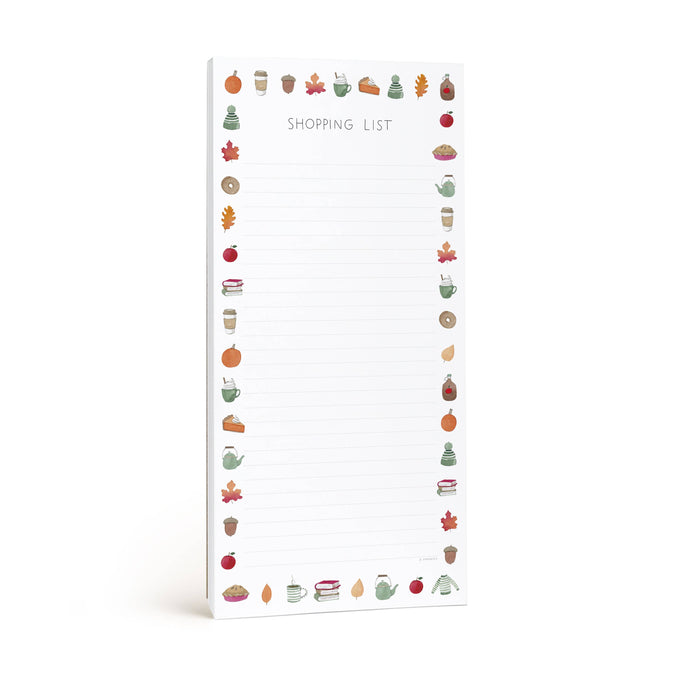 Crisp & Cozy Market Notepad | Fall Shopping List