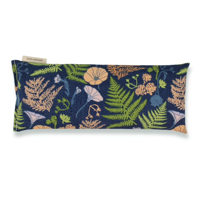 Eye Pillow: Navy Floral / Lavender
