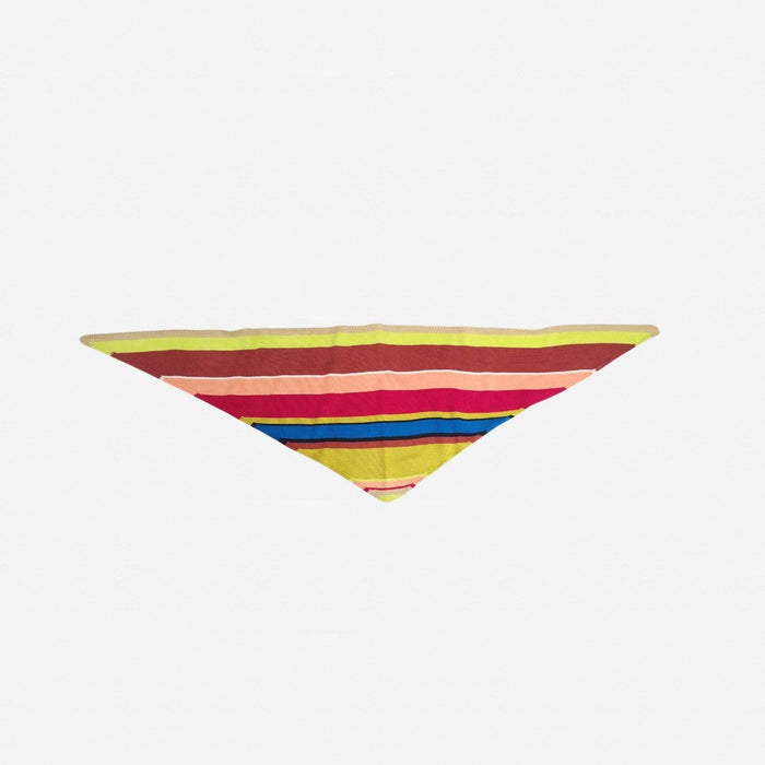 Multi Stripe Triangle Scarf: Rainbow