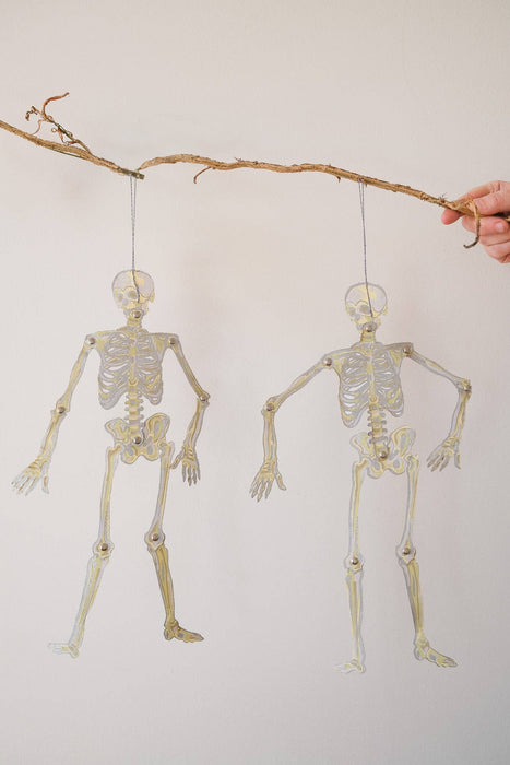 DANCING SKELETONS PAPER ORNAMENTS