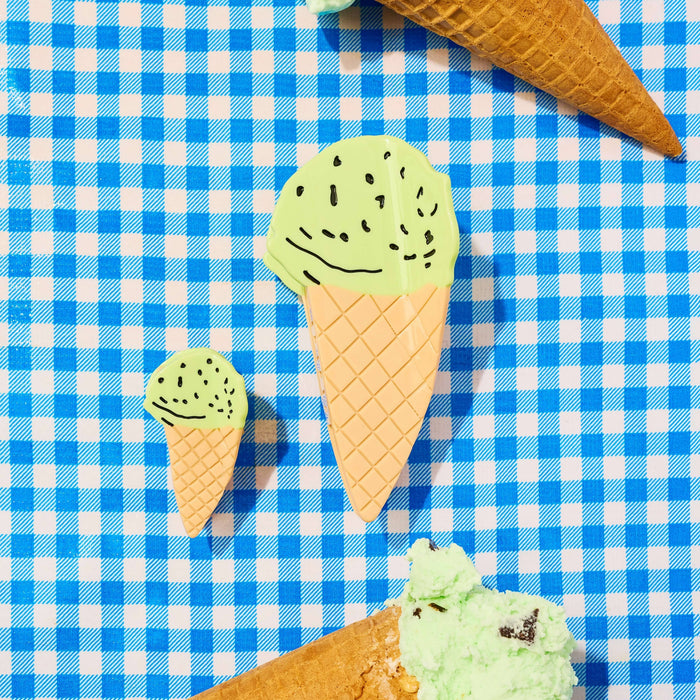 Mini Mint Chocolate Chip Ice Cream Hair Claw Clip