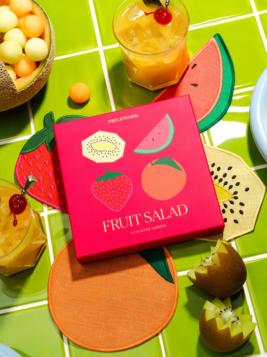 ✨NEW✨ Fruit Salad Cocktail Napkins - Set Of 4