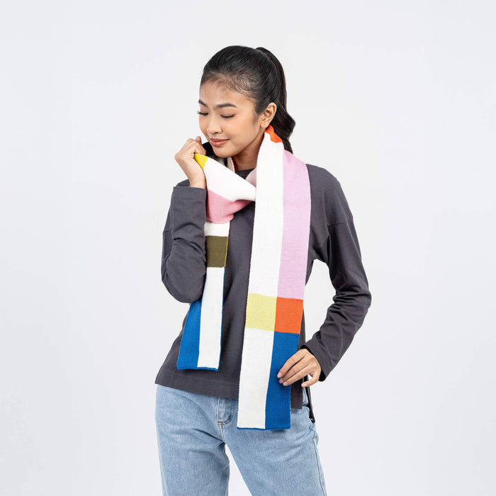 Chroma Skinny Scarf: White