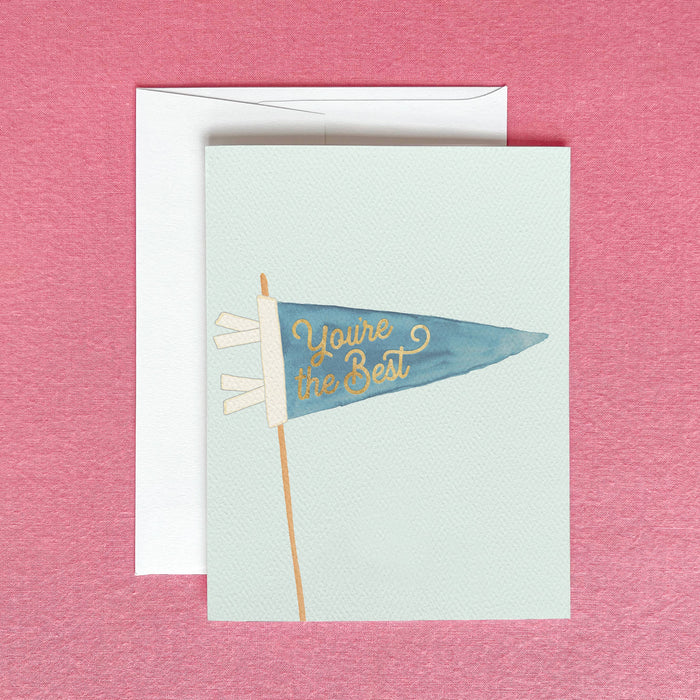 You're The Best Greeting Card | Gold Foil Thank You Card