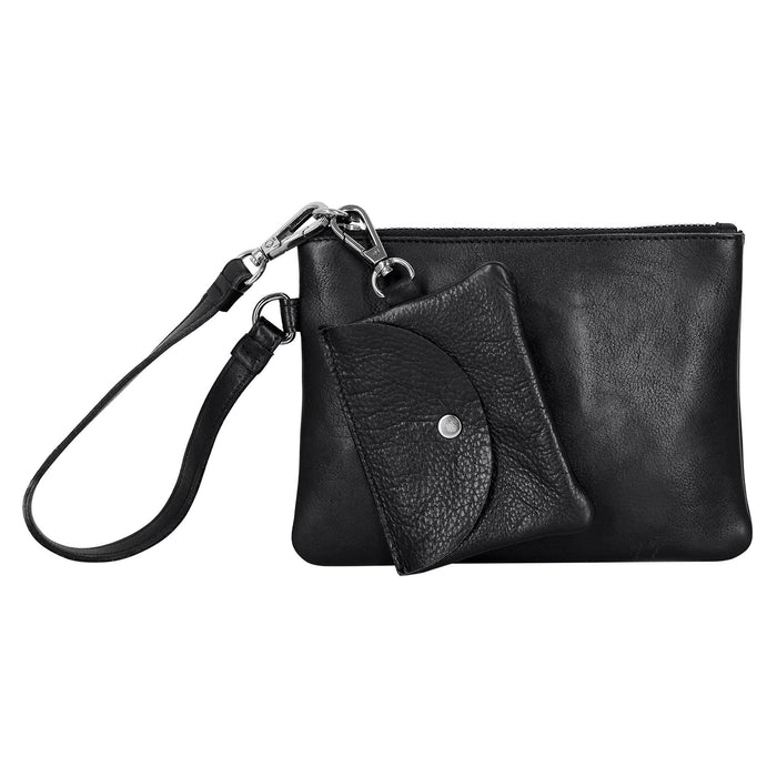 Handcrafted Leather Poetry Pouches: Sky Blue