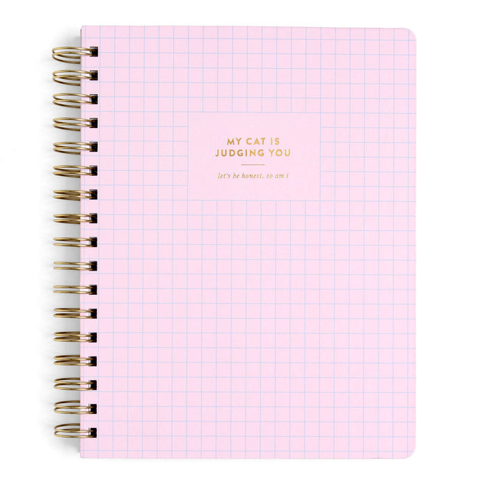 My Cat Is Judging You 7x9 Spiral Notebook