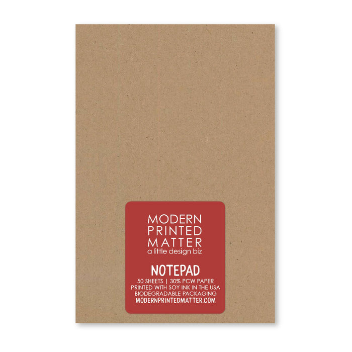 Squirrel Candy Canes Notepad