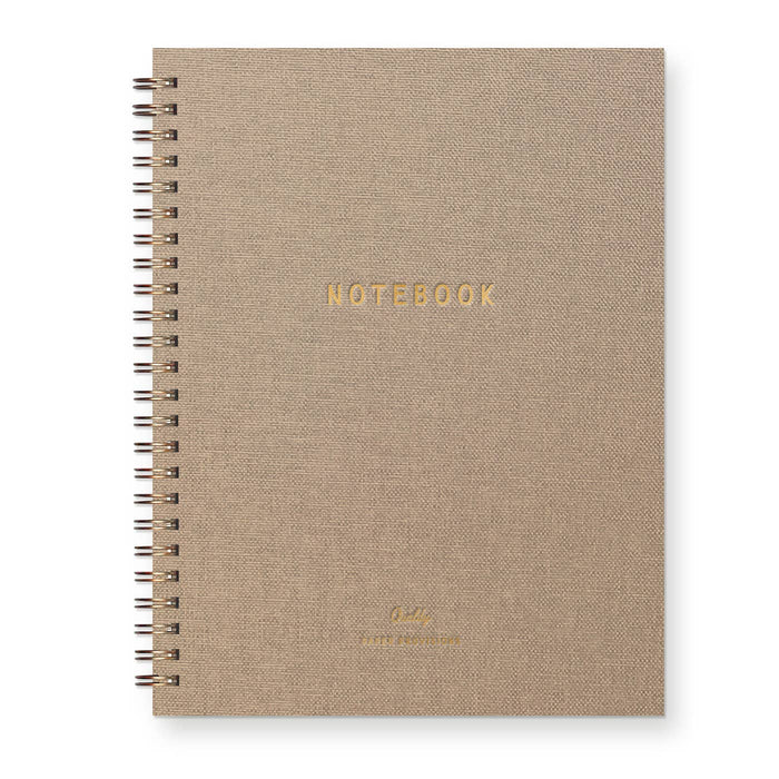 Signature Journal: Lined Notebook: Brick Linen Cover | Gold Foil