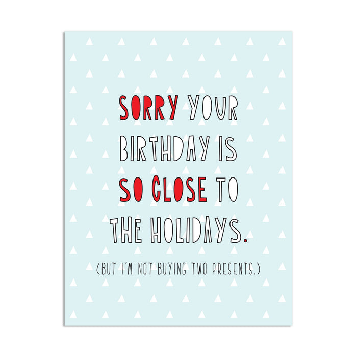 405 - Holiday Birthday - A2 card
