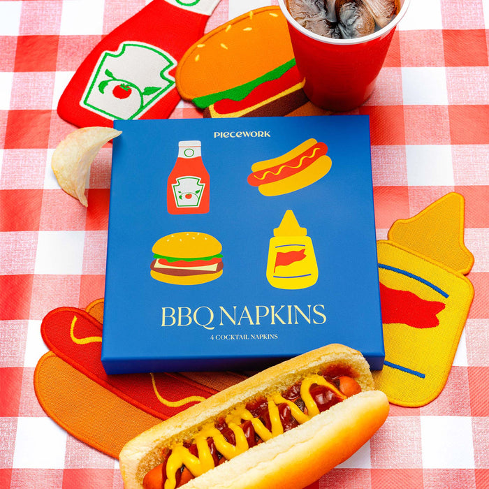 BBQ Cocktail Napkins - Set of 4