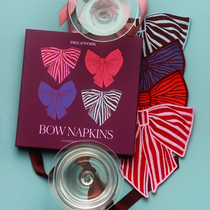Bows Cocktail Napkins - Set of 4