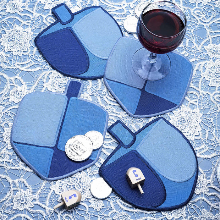 Dreidel Cocktail Napkins - Set Of 4