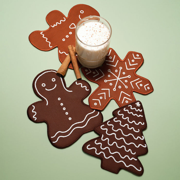Gingerbread Cocktail Napkins - Set Of 4