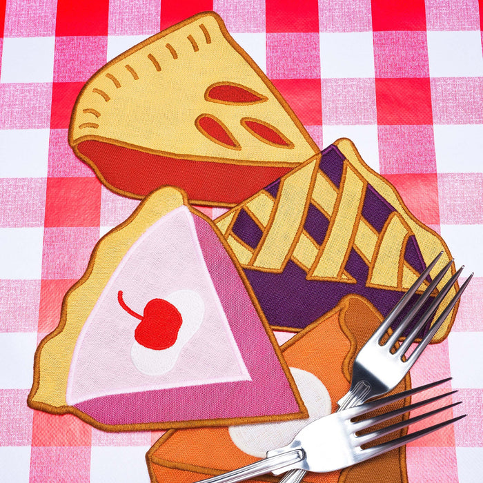 Pie Cocktail Napkins - Set Of 4