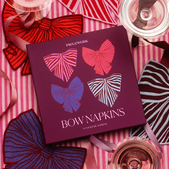Bows Cocktail Napkins - Set of 4