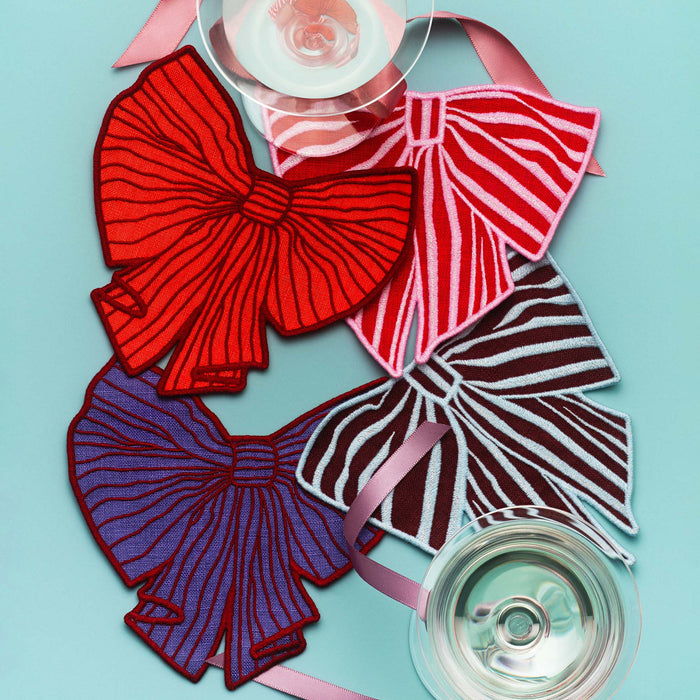 Bows Cocktail Napkins - Set of 4