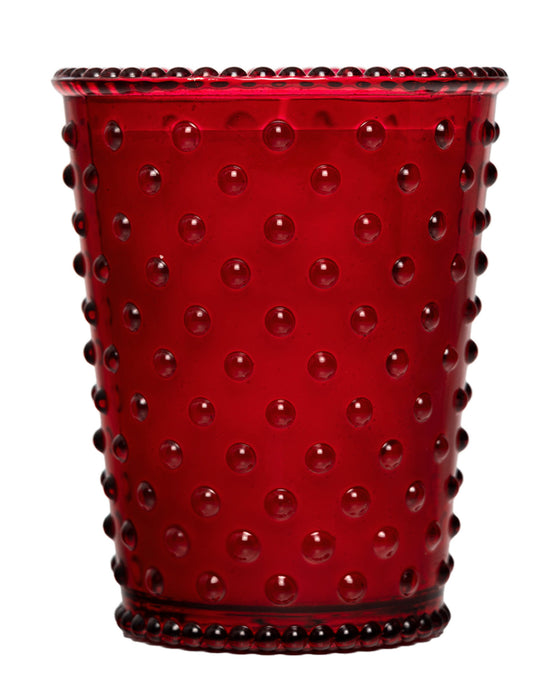 No. 29. Reindeer Hobnail Glass Candle