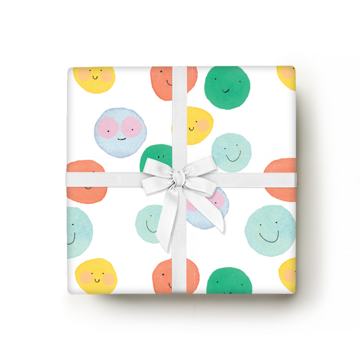 Smiley Gift Wrap (Single Sheet)