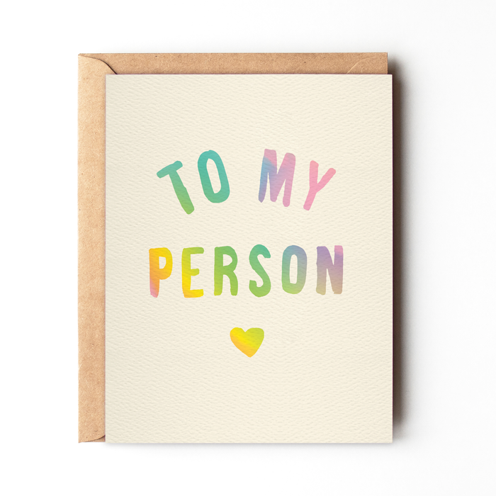 To My Person