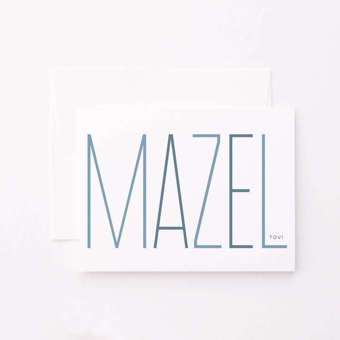 Modern Mazel Tov Greeting Card