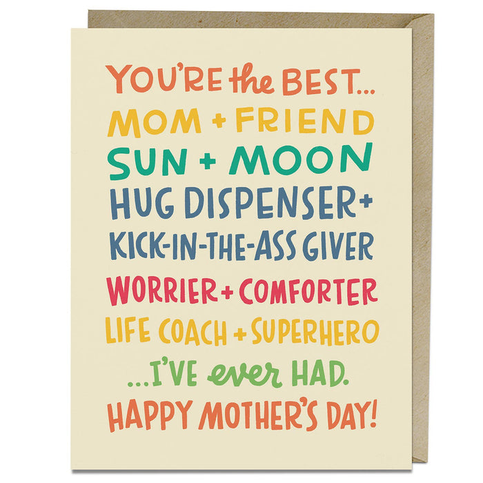Best Mom I’ve Ever Had Mother's Day Card