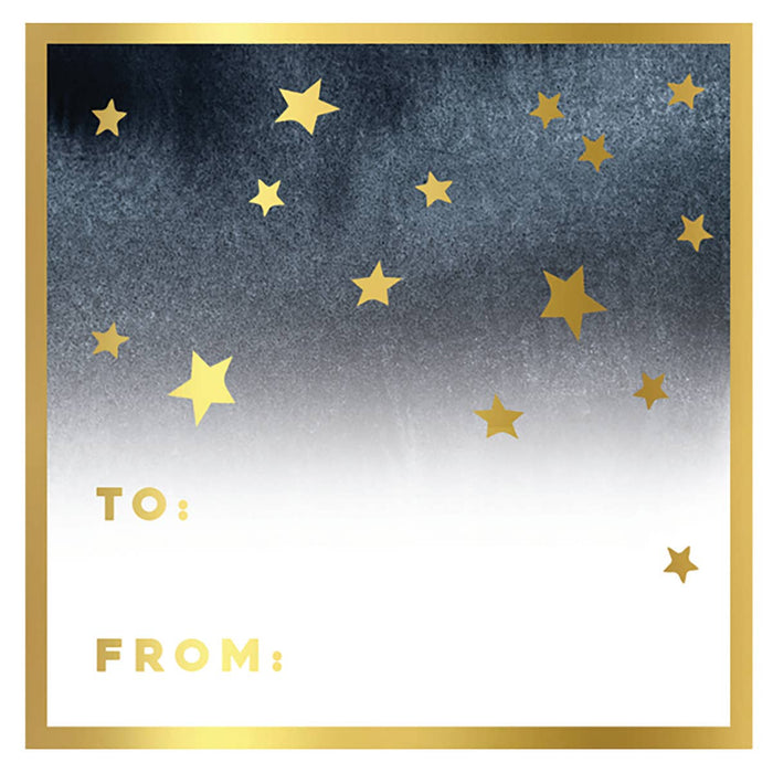 Stars Holiday Gift Sticker - Set of 10