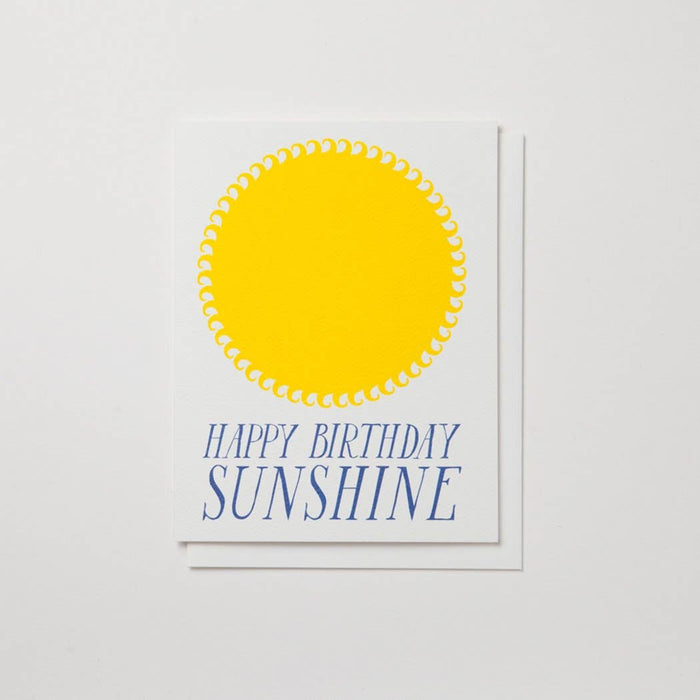 Happy Birthday Sunshine Card