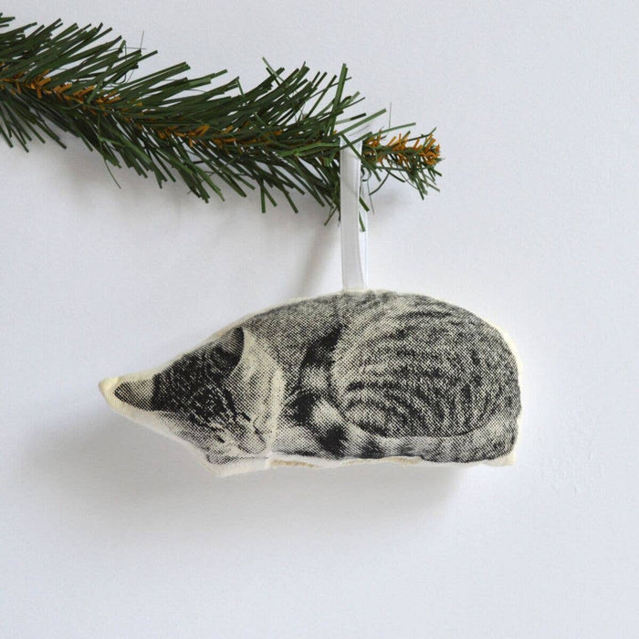 Sleeping Cat Ornament