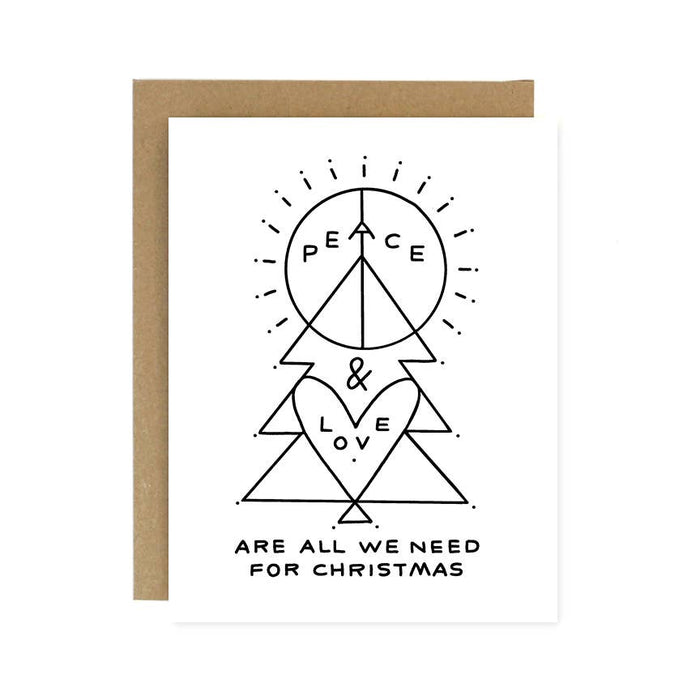 Peace & Love Christmas Card